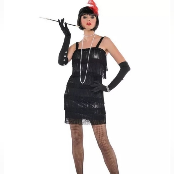 Amscan Dresses & Skirts - Halloween Amscan Black Flapper Costume
(just dress)